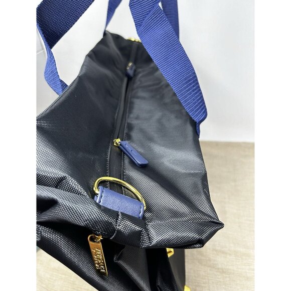 Versace Parfums Gym/Weekender Black Blue Duffle Bag NWOT - Picture 2 of 5
